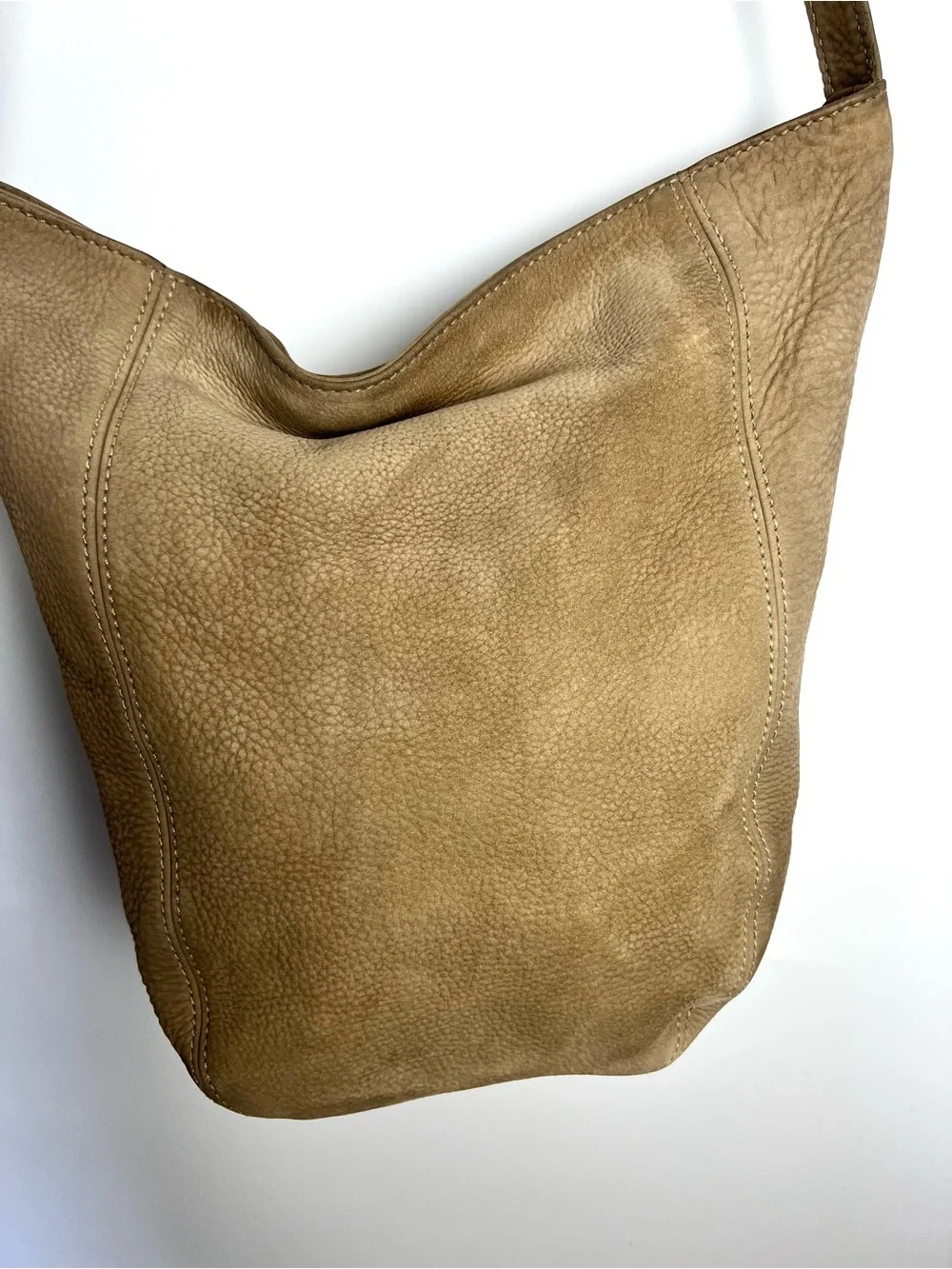 Vintage Coach Sonoma Style 4943 Soft Bucket Nubuc Leather in Sand